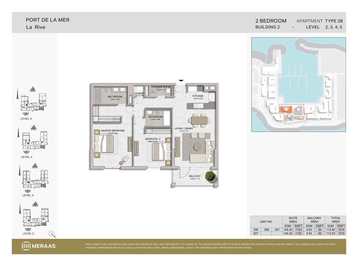 Type 2B - Unit 208,308,407,507
